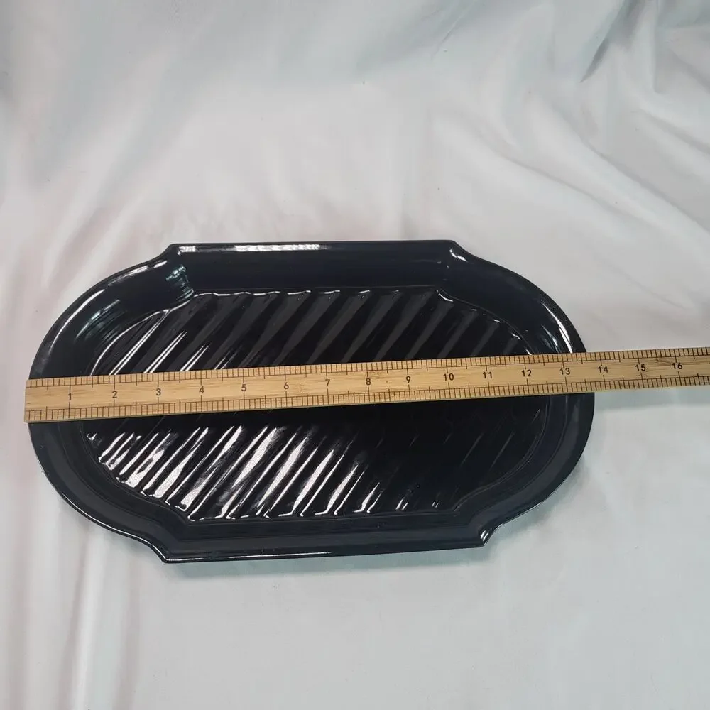 Mikasa Glossy Black Oval 13